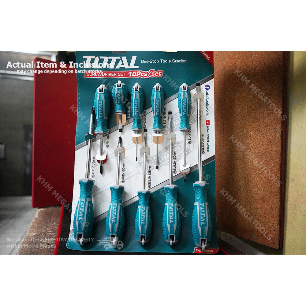 Total, Total THT250610 10pcs Screwdriver Set