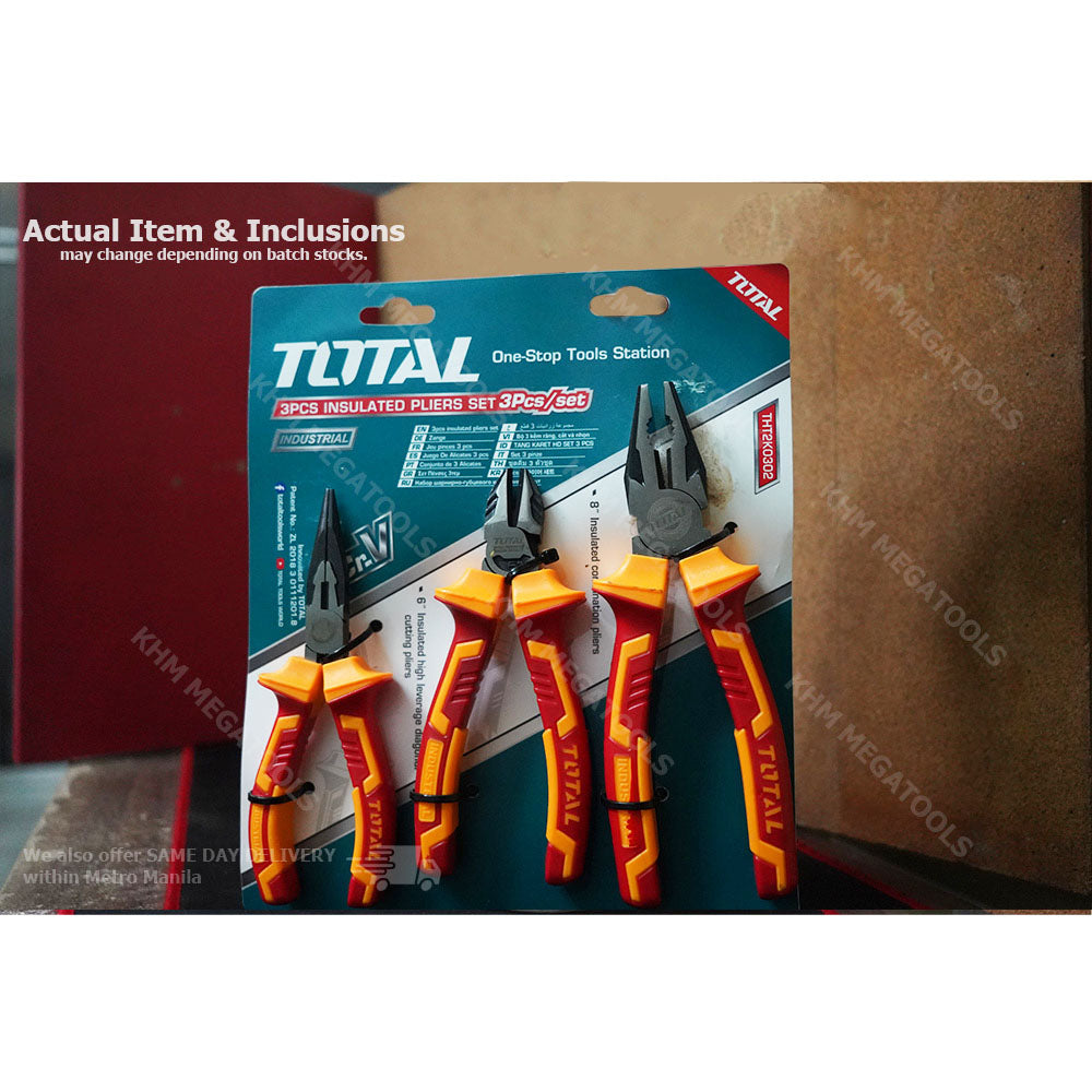 Total, Total THT2K0302 Set de pinces isolées 3pcs