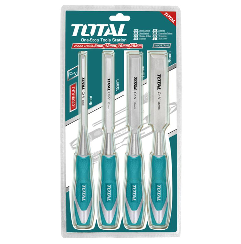 Total, Total THT41K0401 4pcs Wood Chisel Set