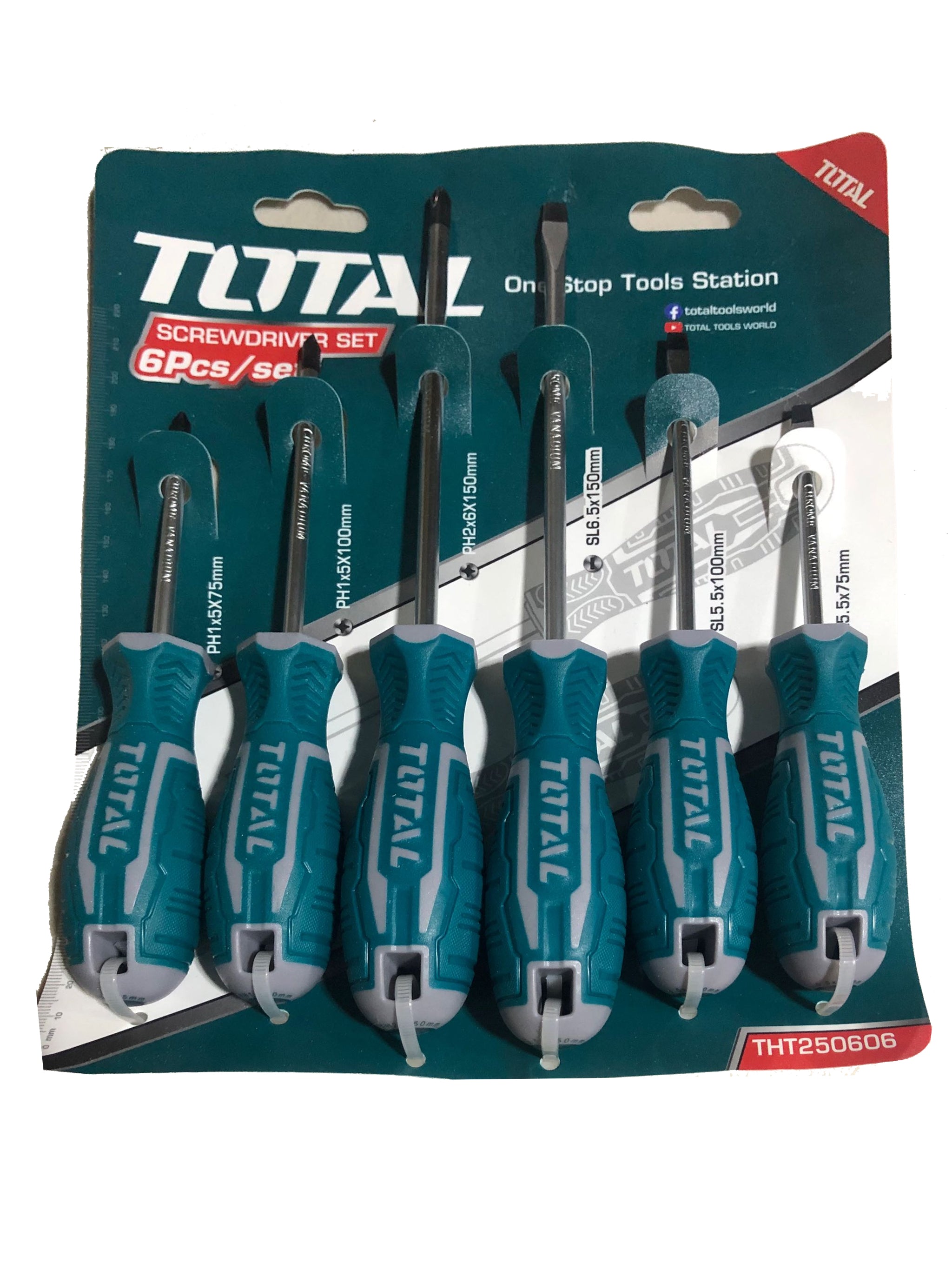 Total, Total THTDC250601 6pcs Screwdriver Set