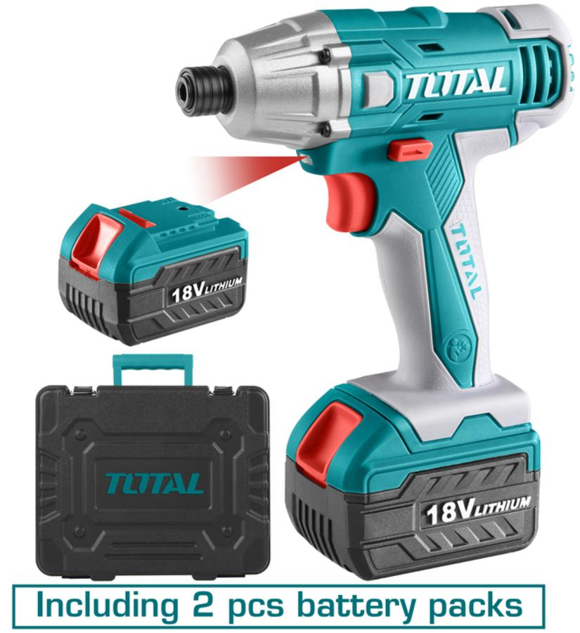 Total, Total TIDLI228181 Perceuse à percussion sans fil 18V