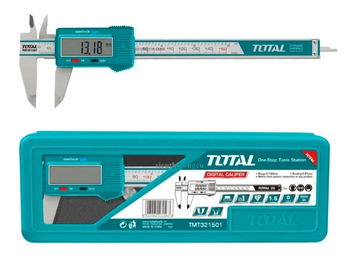 Total, Total TMT321501 Pied à coulisse numérique 150mm