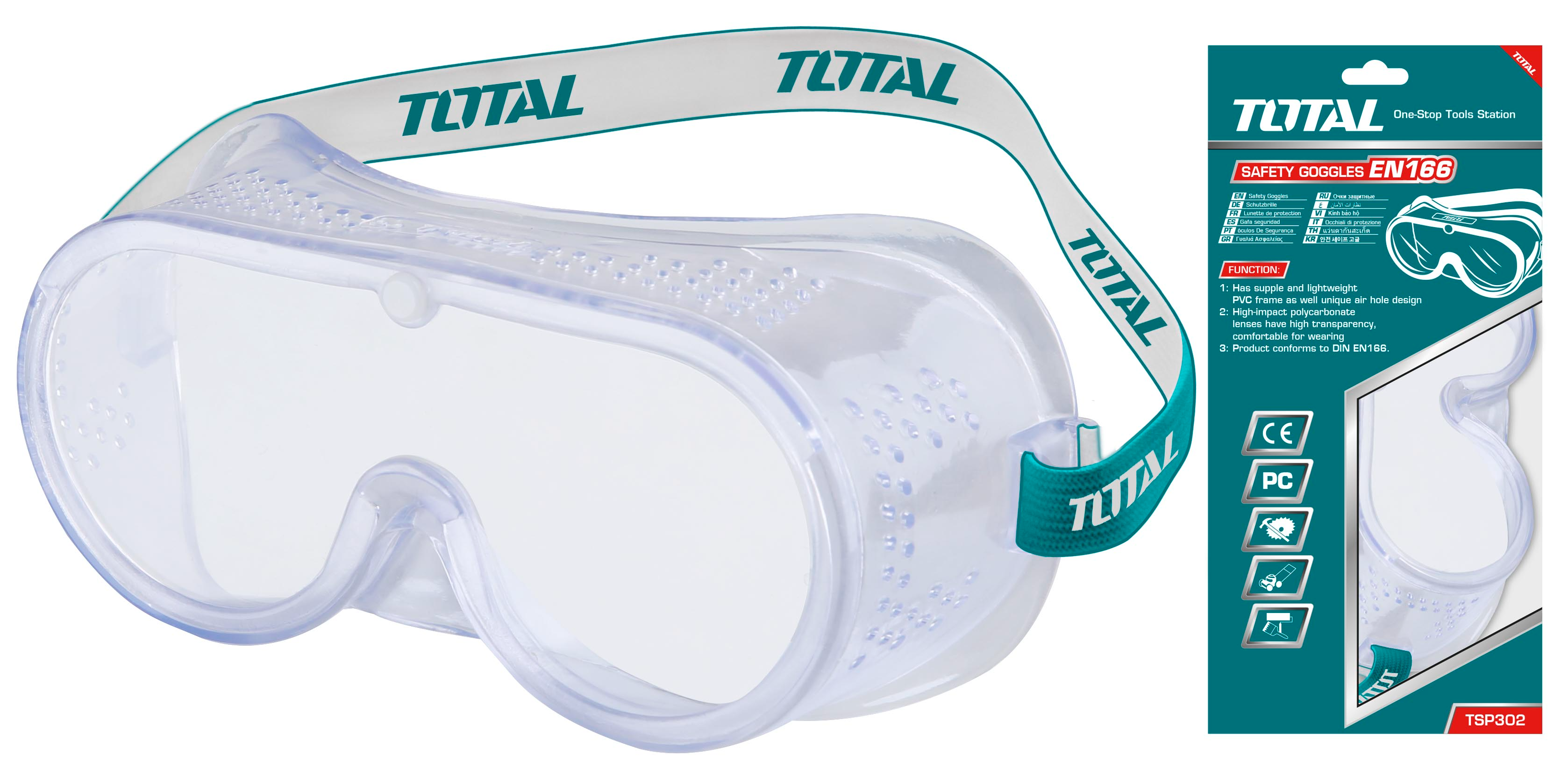 Total, Total TSP302 Lunettes de sécurité