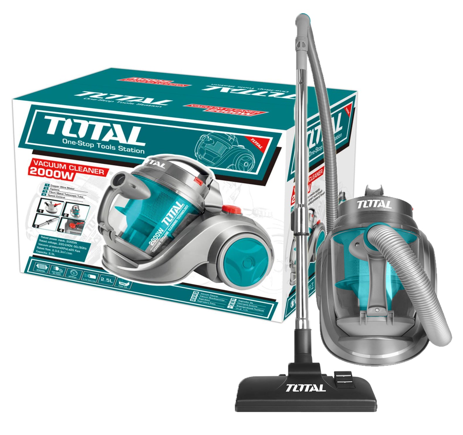 Total, Total TVC20258 Aspirateur 2000W