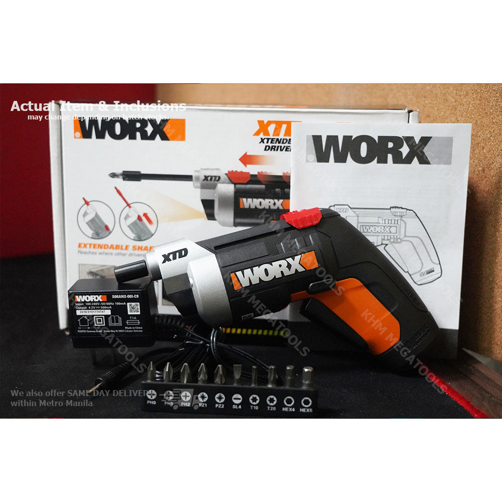 Worx, Tournevis sans fil Worx WX252 4V à portée extensible XTD