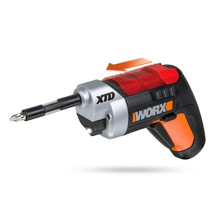 Worx, Tournevis sans fil Worx WX252 4V à portée extensible XTD