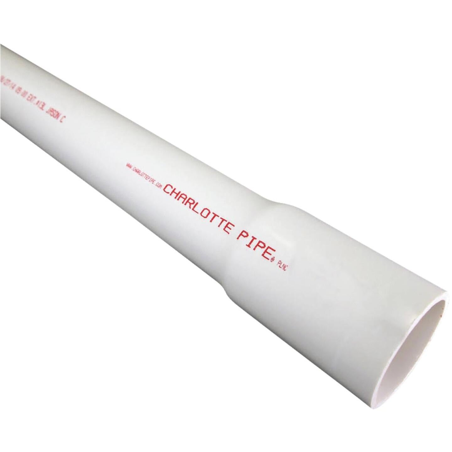 Charlotte Pipe, Tuyau Charlotte 1 In. x 20 Ft. Cold Water Schedule 40 PVC Pressure Pipe, Belled End