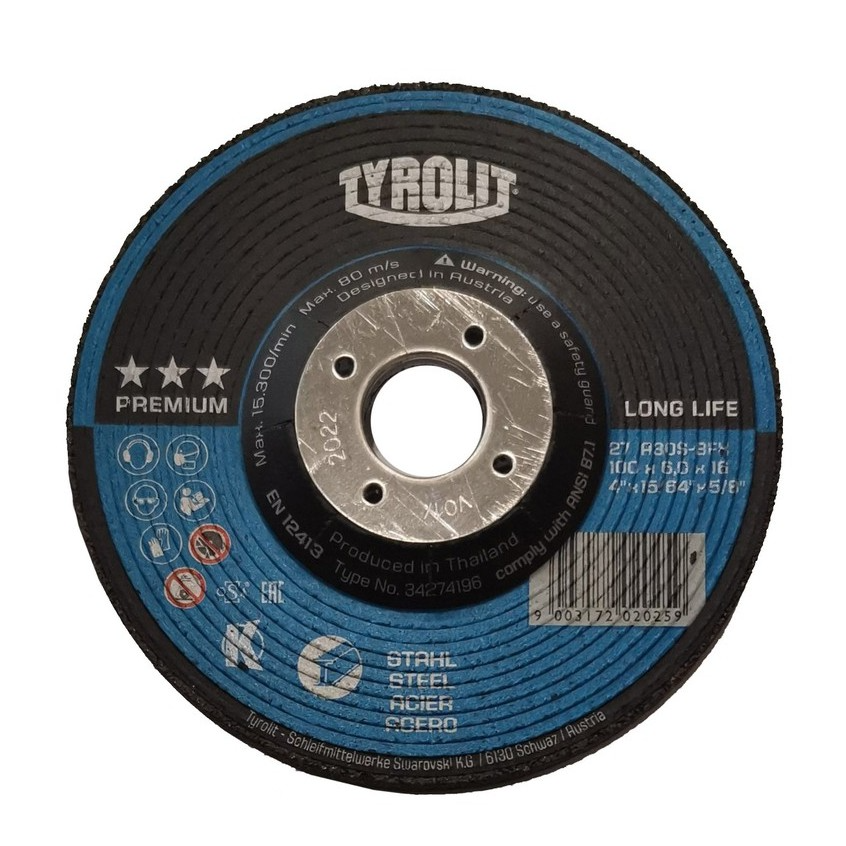 Tyrolit, Tyrolit A30S-BFX Disque abrasif 4" [Premium]