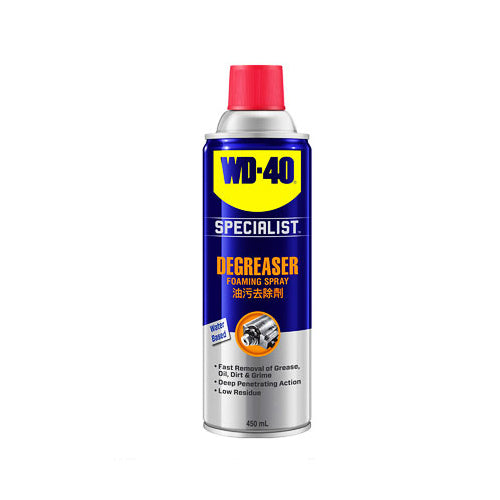 WD-40, WD-40 Dégraissant à action rapide / Dégraissant en spray moussant 450ml (WDSPLD450)