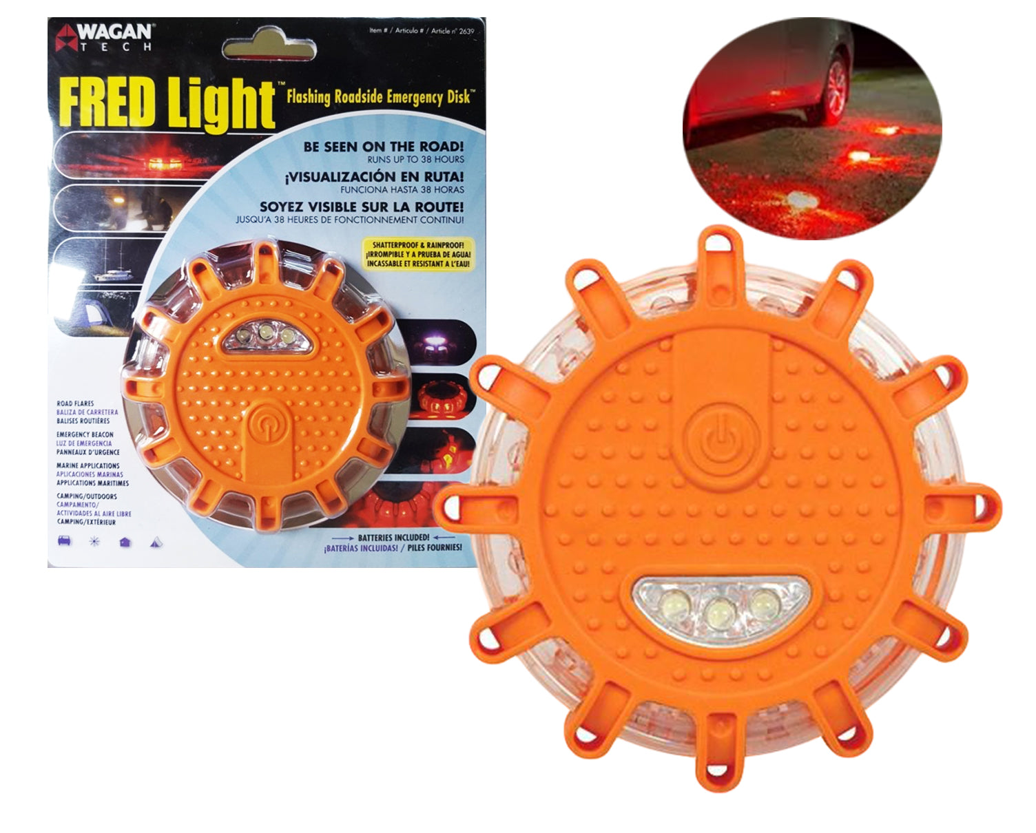 Wagan Tech, Wagan Tech FRED LIGHT (DISQUE D'URGENCE ROUTIER FLASHANT)