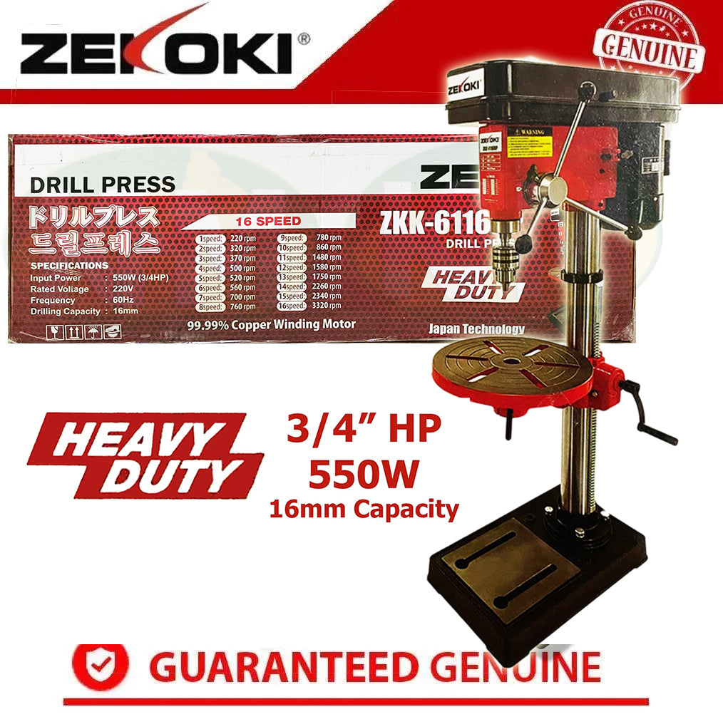 Zekoki, Zekoki ZKK-6116DP Perceuse à colonne 550W(3/4HP)