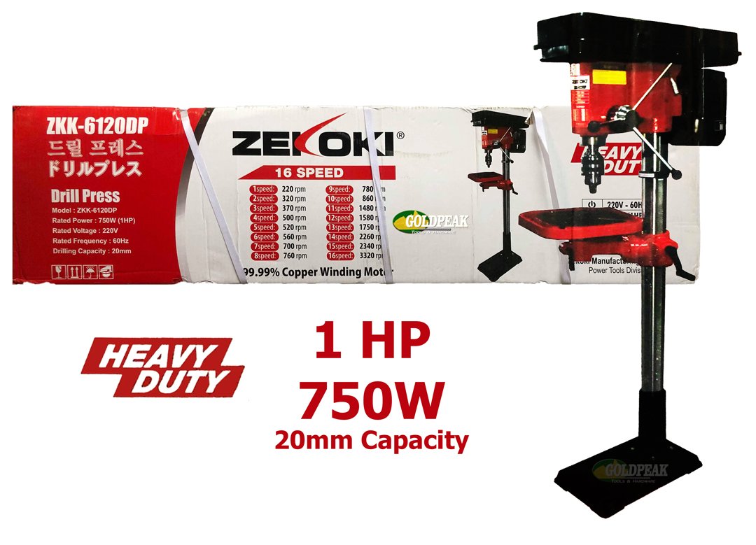 Zekoki, Zekoki ZKK-6120DP Presse à tambour 750W(1HP)